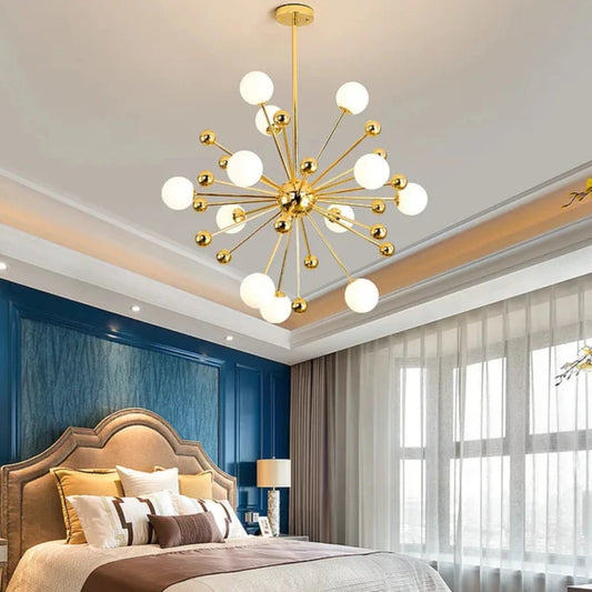 Decorative Golden LED Chandelier Yahav's home lighting