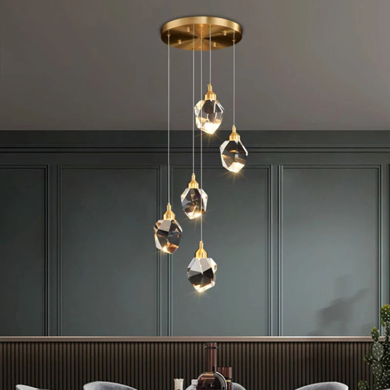 Exquisite Hanging Crystal LED Ceiling Lamp Yahav's home lighting