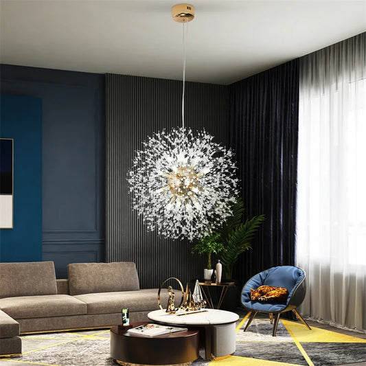 LED Crystal Chandelier Hanging with A Unique Design Yahav's home lighting