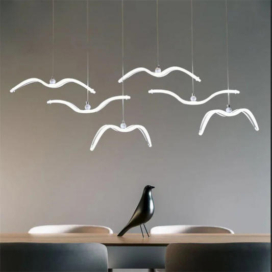 LED lamp designed as a seagull bird Yahav's home lighting