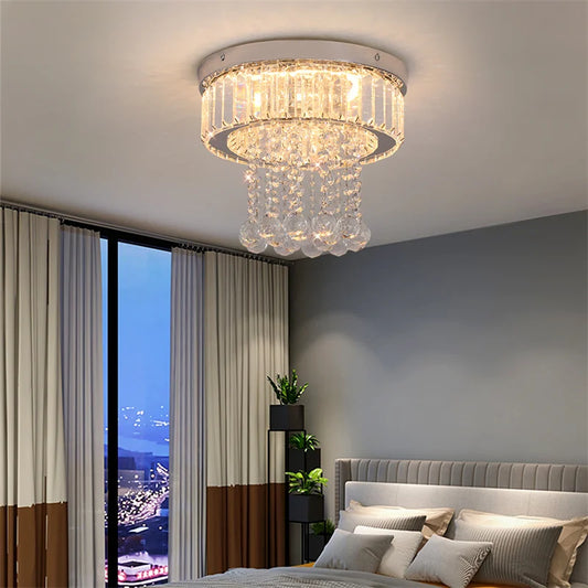 Luxury hanging ceiling lamp chandelier with remote control Yahav's home lighting