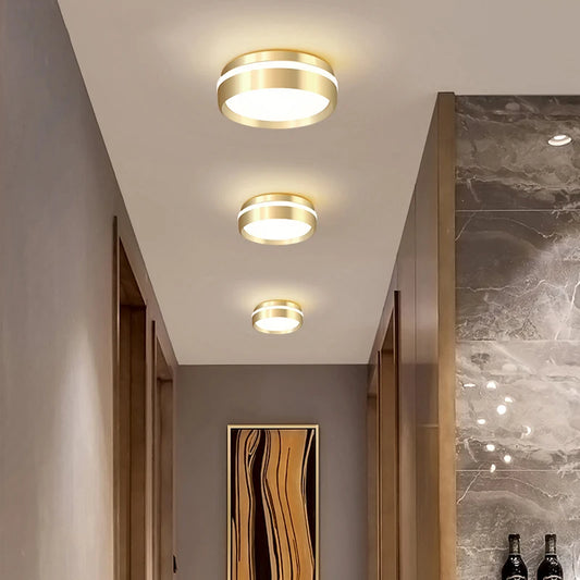 Modern golden LED ceiling lamp Yahav's home lighting